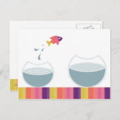 Fun Simple Message Postkarte (Vorne/Hinten)