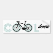 Fun Simple Modern Cool Down Bicycle Friendly Autoaufkleber (Vorne)
