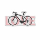 Fun Simple Modern European Style Cool Bicycle Lieb Aufkleber (Vorderseite)