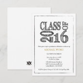 Fun & Simple Pen Sketch Class 2016 Einladung (Vorne/Hinten)