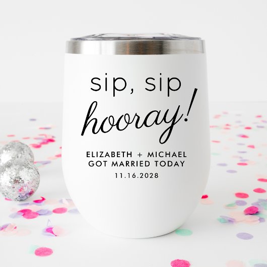 Fun Sip Hooray Hochzeit