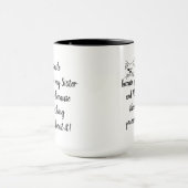 Fun Sister Sprichwort Zitat Niedlich Winking Cat Tasse (Zentrum)