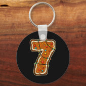 Fun Six Seven 6 7 Meme Design Christmas For Men Wo Schlüsselanhänger (Vorderseite)