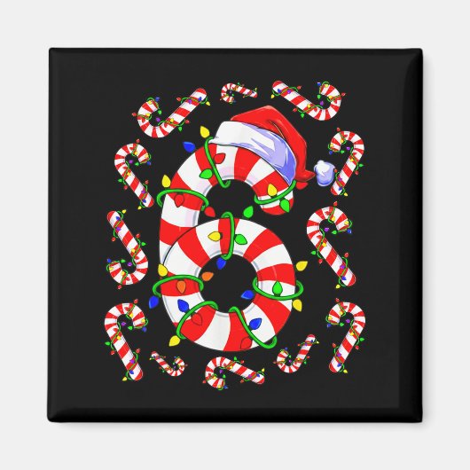 Fun Six Seven 6 7 Meme Design Couples Christmas Ca Magnet (Vorne)