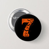 Fun Six Seven 6 7 Meme Design Couples Halloween  Button (Vorne & Hinten)