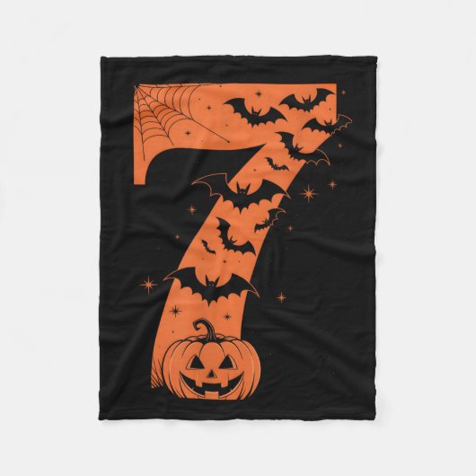 Fun Six Seven 6 7 Meme Design Couples Halloween Fleecedecke (Vorderseite)