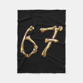 Fun Six Seven 6 7 Meme Design Couples Halloween Fleecedecke (Vorderseite)