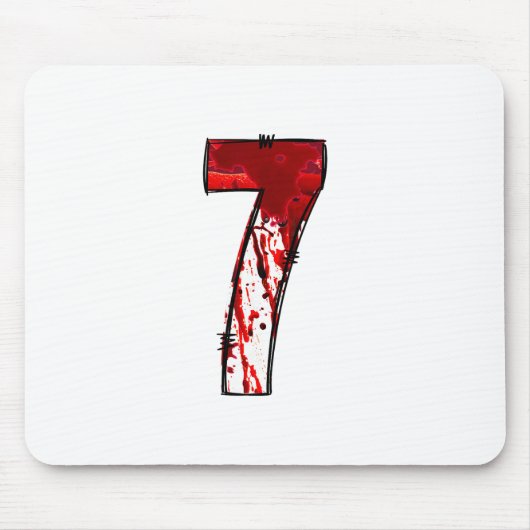 Fun Six Seven 6 7 Meme Design Couples Halloween Ho Mousepad (Vorne)