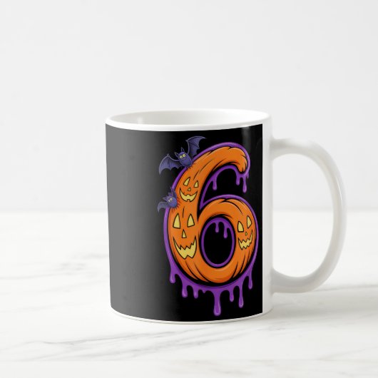 Fun Six Seven 6 7 Meme Design Couples Halloween Kaffeetasse (Rechts)