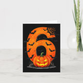 Fun Six Seven 6 7 Meme Design Couples Halloween Karte (Vorderseite)