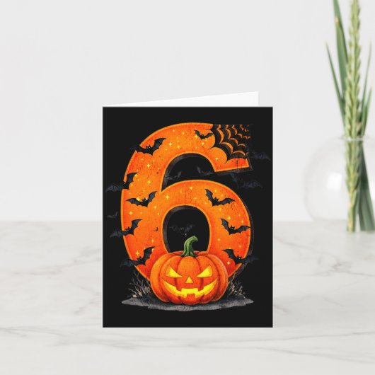 Fun Six Seven 6 7 Meme Design Couples Halloween  Karte (Vorderseite)