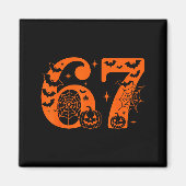 Fun Six Seven 6 7 Meme Design Couples Halloween Magnet (Vorne)