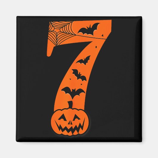 Fun Six Seven 6 7 Meme Design Couples Halloween Magnet (Vorne)