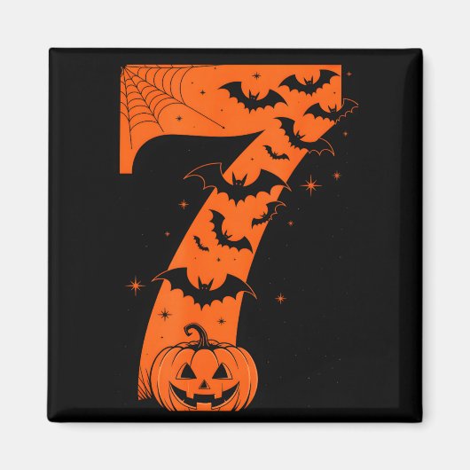 Fun Six Seven 6 7 Meme Design Couples Halloween Magnet (Vorne)