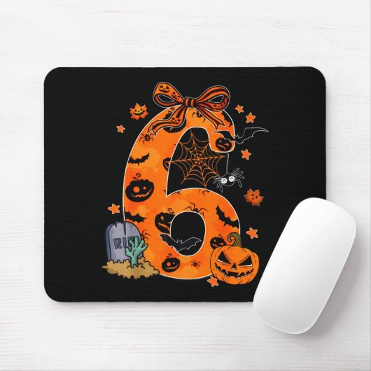 Fun Six Seven 6 7 Meme Design Couples Halloween Mousepad (Mit Mouse)