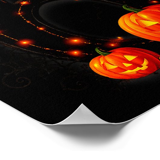 Fun Six Seven 6 7 Meme Design Couples Halloween Poster (Ecke)