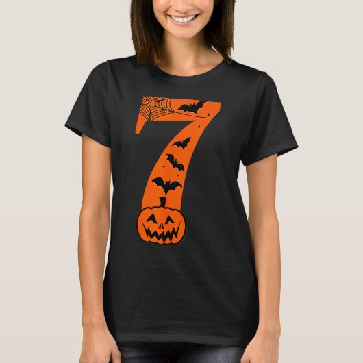 Fun Six Seven 6 7 Meme Design Couples Halloween T-Shirt (Vorderseite)