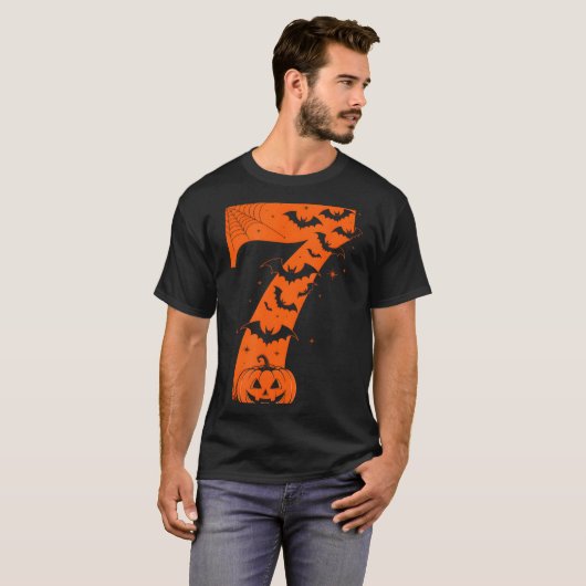 Fun Six Seven 6 7 Meme Design Couples Halloween T-Shirt (Vorne ganz)