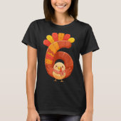 Fun Six Seven 6 7 Meme Design Couples Thanksgiving T-Shirt (Vorderseite)