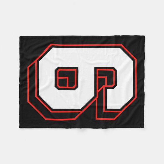 Fun Six Seven 6 7 Meme Design Fleecedecke (Vorderseite (Horizontal))