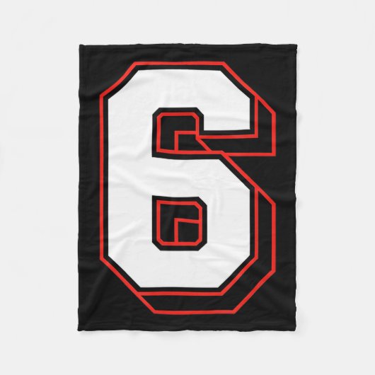 Fun Six Seven 6 7 Meme Design  Fleecedecke (Vorderseite)