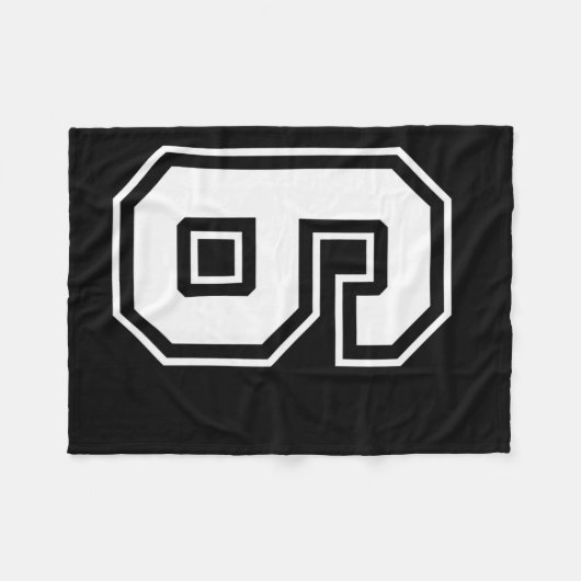 Fun Six Seven 6 7 Meme Design Fleecedecke (Vorderseite (Horizontal))