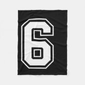 Fun Six Seven 6 7 Meme Design  Fleecedecke (Vorderseite)
