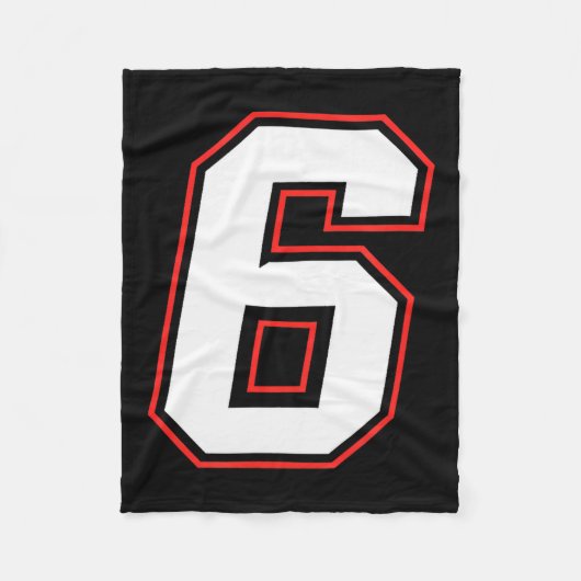 Fun Six Seven 6 7 Meme Design Fleecedecke (Vorderseite)