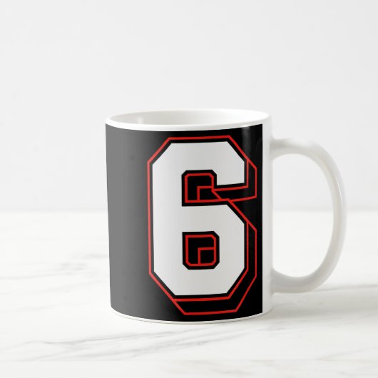 Fun Six Seven 6 7 Meme Design  Kaffeetasse (Rechts)