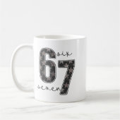 Fun Six Seven 6 7 Meme Design  Kaffeetasse (Links)