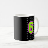 Fun Six Seven 6 7 Meme Design Kaffeetasse (VorderseiteRechts)