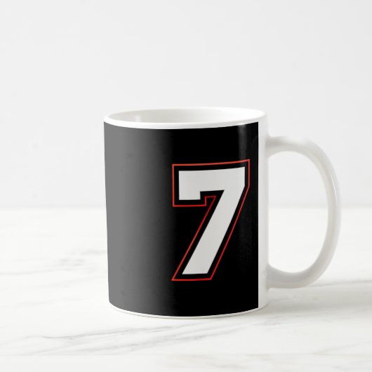 Fun Six Seven 6 7 Meme Design Kaffeetasse (Rechts)