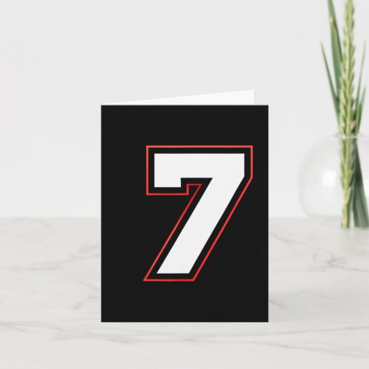 Fun Six Seven 6 7 Meme Design Karte (Vorderseite)