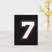 Fun Six Seven 6 7 Meme Design Karte (Gelbe Blume)