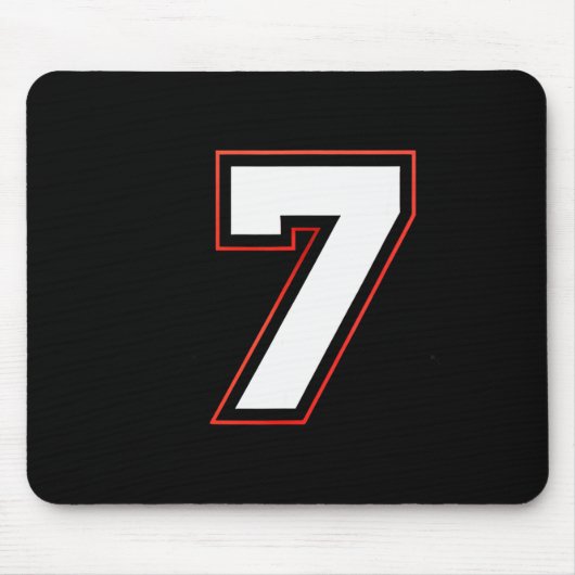 Fun Six Seven 6 7 Meme Design Mousepad (Vorne)
