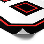 Fun Six Seven 6 7 Meme Design Poster (Ecke)