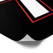 Fun Six Seven 6 7 Meme Design  Poster (Ecke)