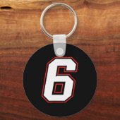 Fun Six Seven 6 7 Meme Design Schlüsselanhänger (Vorderseite)