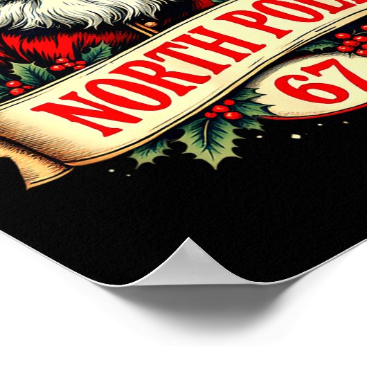 Fun Six Seven Meme Design – Internet Energy - Xmas Poster (Ecke)