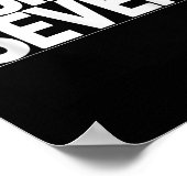 Fun Six Sieben 6 7 Meme Design Poster (Ecke)