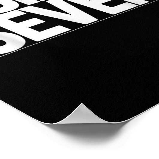 Fun Six Sieben 6 7 Meme Design Poster (Ecke)