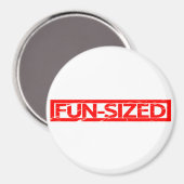 Fun-Size-Briefmarke Magnet (Vorderseite/Rückseite)