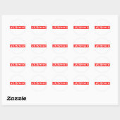 Fun-Size-Briefmarke Runder Aufkleber (Blatt)
