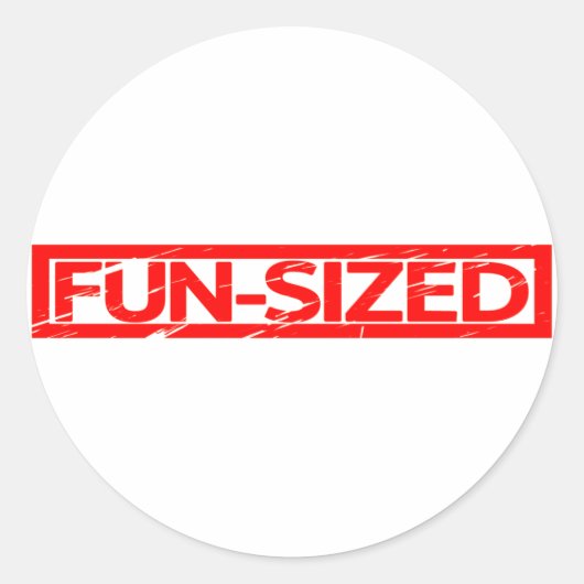 Fun-Size-Briefmarke Runder Aufkleber (Vorderseite)
