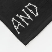 Fun Skeleton Dinosaur Kostüm Goth Men Women Hallo Fleecedecke (Ecke)