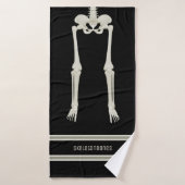 Fun Skeleton Legs Black and Cream Bath Handtuch Badehandtuch (Badehandtuch)