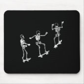 Fun Skeleton Skateboard Halloween Skateboard Sk Mousepad (Vorne)