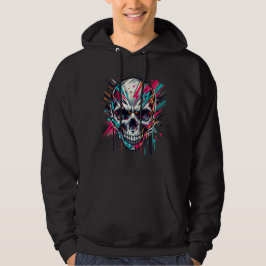 Fun Skeleton Skull, Abstrakt, Geburtstagsmänner Hoodie