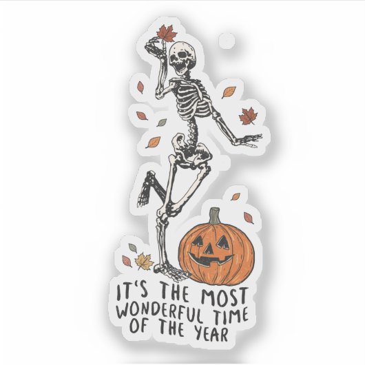 Fun Skeleton Sticker (Vorderseite)
