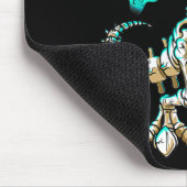 Fun Skeleton TRex Halloween Boys Dino Kids Fossil Mousepad (Ecke)